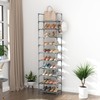LANTEFUL 10 Tiers Tall Shoe Rack 20-25 Pairs Boots Organizer