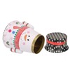 Christmas Candy Iron Box Roly Poly Design Santa Claus Snowman