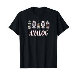 Analog Vacuum Tubes Retro Aesthetic Audio Design T-Shirt