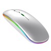 Lancoon Kabellose Maus mit Gaming 2.4G Leise Bunte Lichter Wiederaufladbar