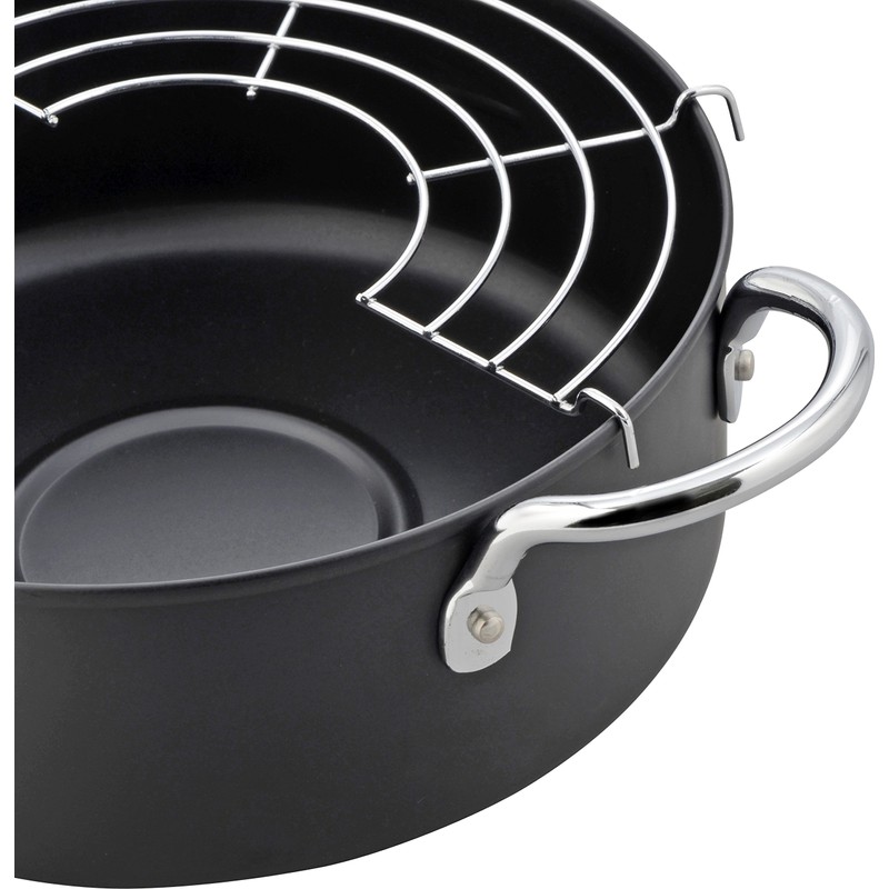 Wahei Freiz AR-7003 NEW Two-Handed Tempura Frying Pot (20 cm)