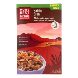 UD_Mom's Best Raisin Bran Cereals Case of 10 Boxes 22 oz Instant Oatmeal Granola for Baby