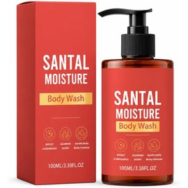 WIUHOK Santal Pheromone Bodywash for Men, 3.4 Fl Oz (100 mL)，1PCS With aloe, honey, betaine and volcanic ash for gentle cleansing, smooth-feeling skin and a warm woody scent.