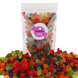 Smarty Stop Mix Mini Gummy Bears, Assorted Baby gummy Bear Candy (2 Pound (Pack of 1))