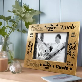 Red Ocean UNCLE PHOTO FRAME For Best Uncle Fathers Day Birthday Gift For Uncle From Niece Nephew Novelty Uncle Gifts Keepsake Gift For Him