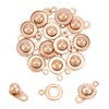 UNICRAFTALE Pack of 12 Press Studs Rose Gold Stainless Steel