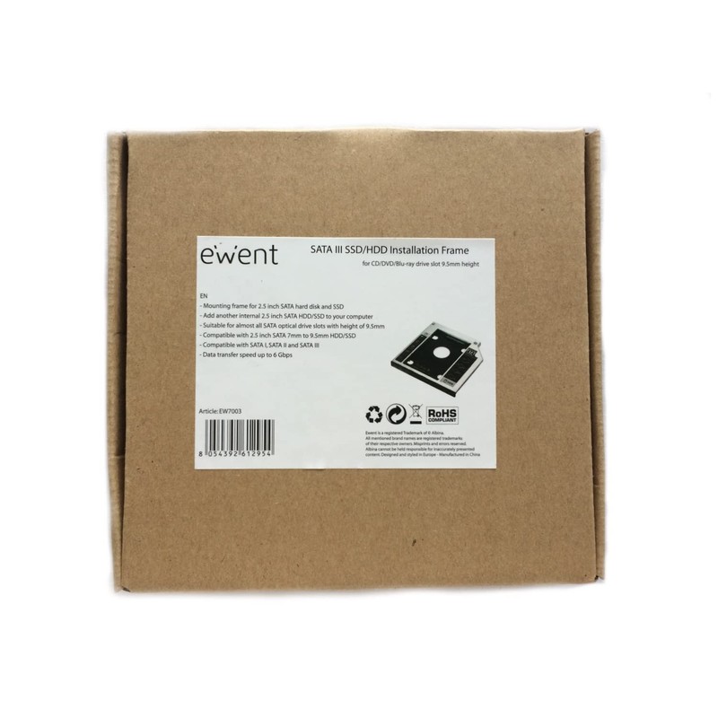 Ewent ew7003 Adapter for HDD/SSD 2.5, Silver