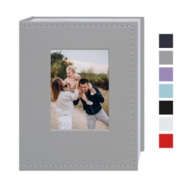 Cherrich Small Photo Album 4x6 100 Pockets Leather Cover Picture Book Holds 4x6 Photos for Wedding, Baby, Family, Graduation