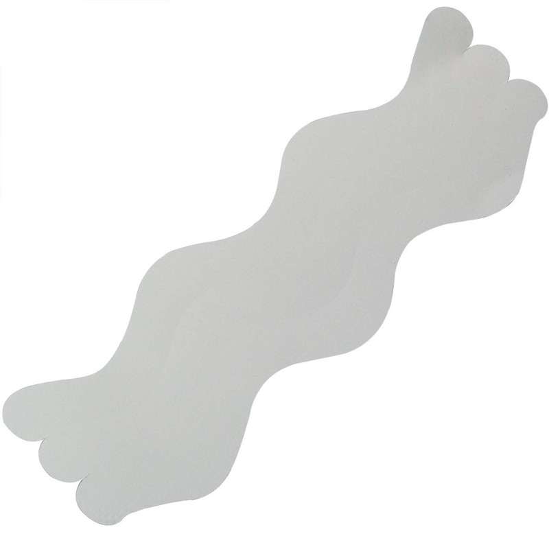 Ruiwaer 24pcs Wavy Pattern Blue Transparent Nonslip Stickers 1.3x18cm Anti