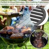 SUMNACON Cast Iron Fire Grate Fireplace Grate, Round 19cm BBQ