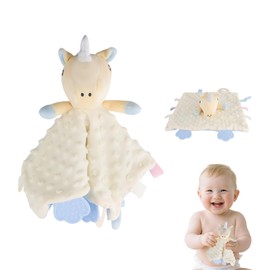 STEFUEWILL17 Baby Comforter Blanket - Comforter Blanket for Boys and Girls, Soft Cuddle Blanket, Baby Cuddly Toy, Ideal for infant Shower Gifts and Baby Essentials for Newborns(Unicorn)