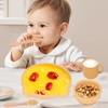 Baby Feeding Set Cute Bear Shape Soft Safe Silicone Toddler