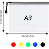 A3 Plastic Zip Wallets - 12PCS A3 Zip Lock Bags