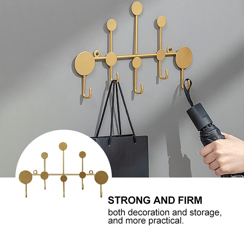 Tongdejing Wall Mounted Coat Hooks, Wall Mounted Cloakroom Nordic Style