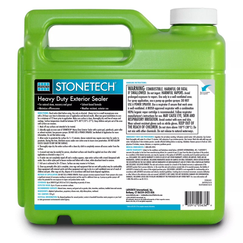 Laticrete STONETECH Heavy Duty Exterior Sealer - Gallon