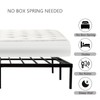 Wulanos King Size Bed Frame with Steel Slats Support, Sturdy