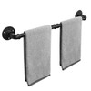 Livabber Industrial Pipe Towel Bar, Rustic Iron Decor Bathroom Hardware