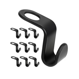 Sheryl&Rain 60Pcs Clothes Hanger Connector Hooks,Clothes Hangers Space Savers,Space Saving Hangers for Wardrobes,Space-Saving Clothes Hanger Connector Hooks,Hangers for Clothes Space Savers(Black)