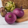 VIOCIWUO Artificial Onion 2PCS, Simulation Purple Onion Fake Vegetables Food