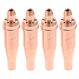 Mtsooning 4 PCS 1-101 Acetylene Cutting Torch Tips Replacement for V-Style Heavy Duty Torch CA 2460-90°C Cutting Attachment,Replace 0-1-101 1-1-101 2-1-101 3-1-101 Cutting Nozzle
