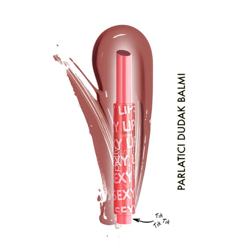 Pretty Pb-413 Dolgun + Nemli + Parlak Lipstick No:04