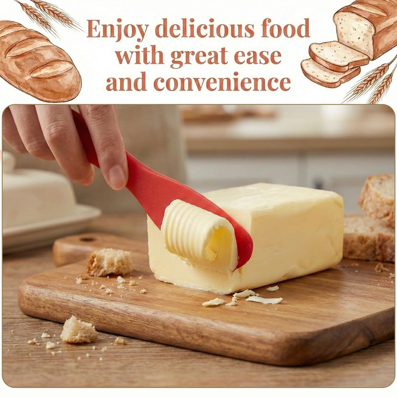 8Pcs Colorful Plastic Butter Knife Spreader, Multi Purpose Butter Knives