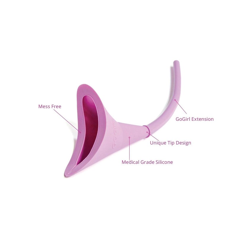 Go Girl Women's Portable Urination Device With Extension Tube Pink