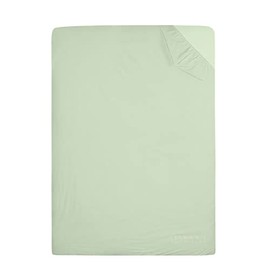 AIMANE® Non Iron Percale 4FT Small Double Fitted Sheet Poly Cotton Easy Care Non Iron Percale 4FT Fitted Bed Sheets Small Double (Duck Egg)