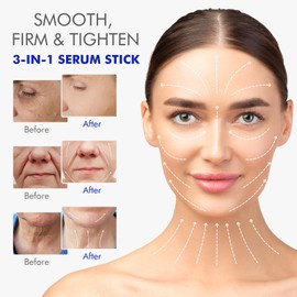 Retinol Firming Serum Stick for Women, 3 in 1 Advanced Retinol Serum Stick Tighten and Firm Face & Neck, Reduce Wrinkles and Fine Lines, Deep Moisturizing Skin