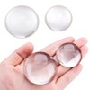 WSDMAVIS 4Pcs Crystal Clear Magnifying Glass Dome High Definition Half
