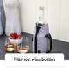ThermoFlask Wine Bottle Travel Holder and Cooler, Premium Quality, Ice