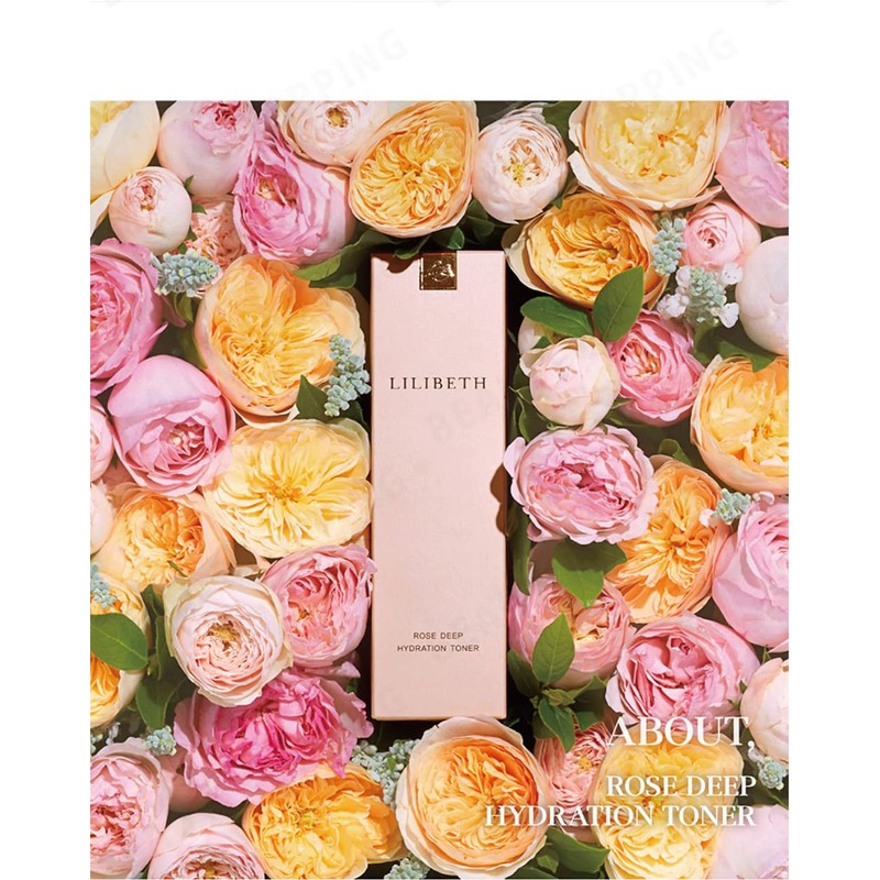 LILIBETH Rose Deep Hydration Toner, 5.1 fl oz (150 ml),