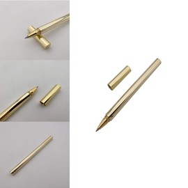 Accod Metal Ballpoint Pen Black Rollerball Pen Signature Pen with Two 0.5MM Black Pen Refills,Gift Pen for Colleagues and Family,Gift Boxed (Gold)
