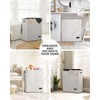 SOLEDI Luxury Double Laundry Hamper with Lid and Removable Bags,