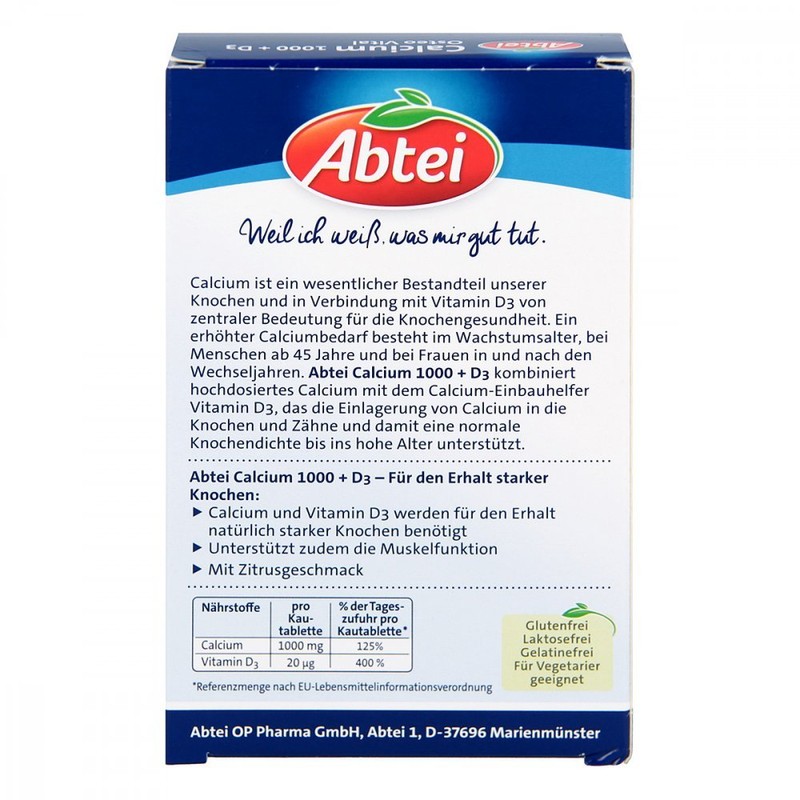 ABTEI Osteo Vital Citrus Chewable Tablets Pack of 30