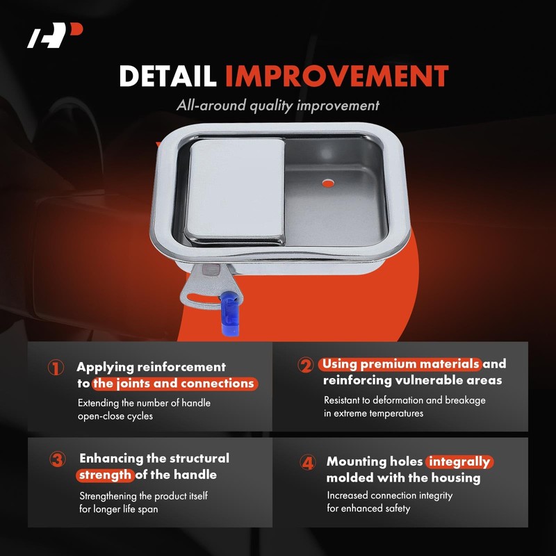 A-Premium Left Driver Side Interior Door Handle Compatible with Western