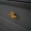 DwellStudio 2 Vintage Gold Brass Bumblebee Bee Hardware Drawer Pulls
