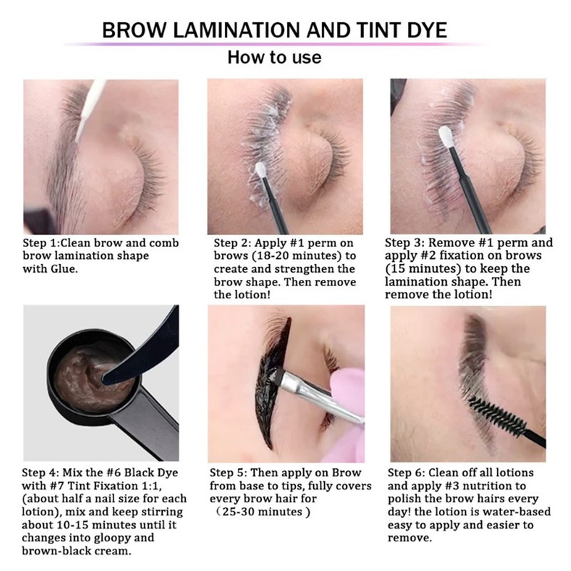 Joyeee 2-in-1 lamination kit for eyebrows and eyelashes, fuller eyebrow