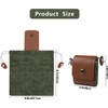1PC Canvas Foraging Pouch for Hiking,Canvas Foraging Pouch Hiking Waist