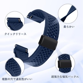 [CeiBand] 20mm Band, Compatible with Garmin Approach S50/ S44/Vivoactive 6/5/Forerunner 165/165 Music Replacement Band 20mm for Garmin Magnet Replacement Strap Watch Strap Breathable Strap Nylon