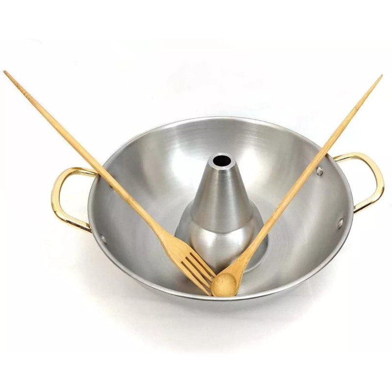 JapanBargain Bamboo Cooking Chopsticks with Spoon and Fork 3-in-1 Utensil