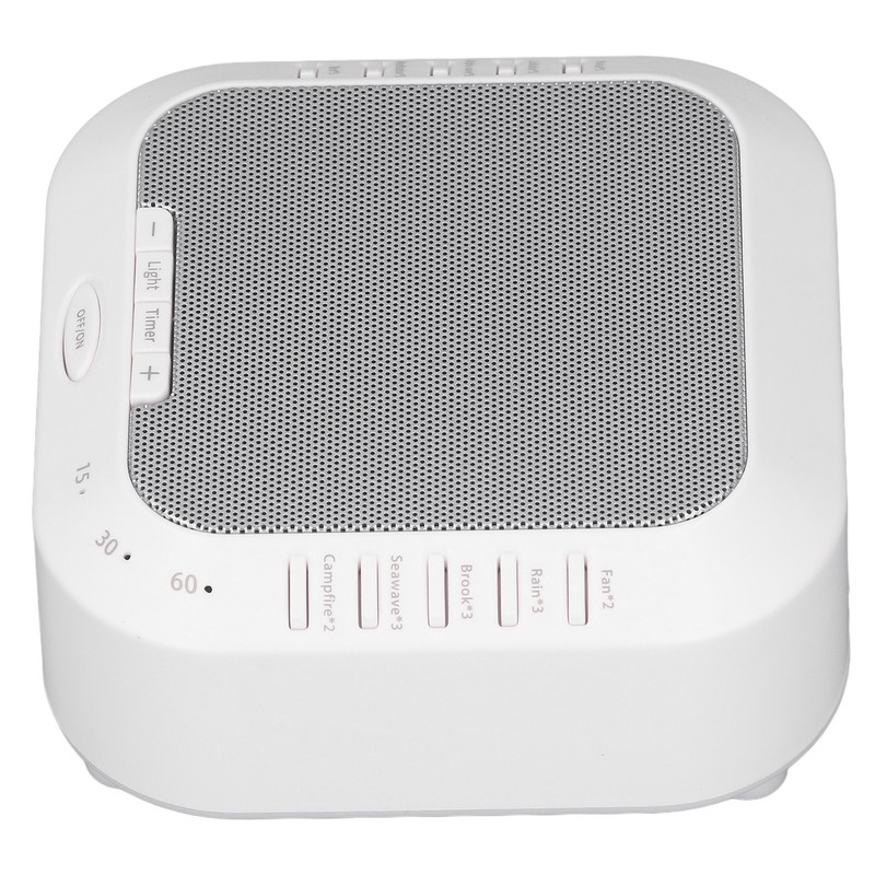 White Noise Machine 28 Sounds Portable Night Light Music Timing