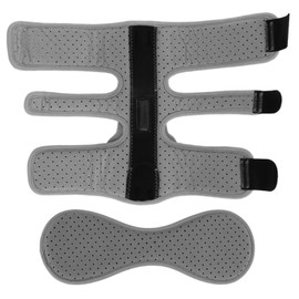Plantar Fasciitis Night Splint Drop Foot Orthotic Brace Adjustable with 3 Elastic Bands Grey