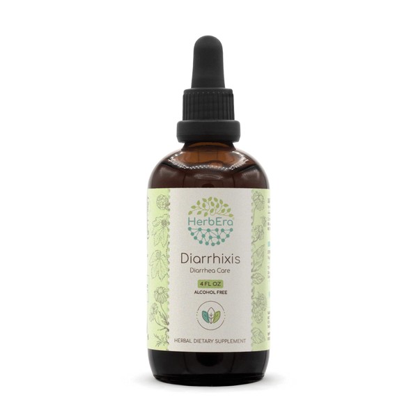 HerbEra Diarrhixis B120 Alcohol-Free Extract Tincture, BlackBerry Leaf, Chamomile Flower,