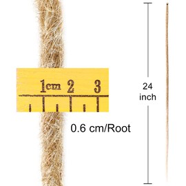 Aguacor 24inches Synthetic Single Ended Dreadlock Extensions 50 Strands Thin 0.6cm Soft Light Brown to Blonde SE Dreadlock Extensions for Women (50 Strands, 27/613)