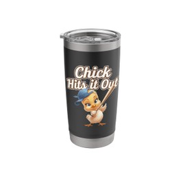 Baseball Baby Chicks Dynamic Active Art Stainless Steel Insulated Tumbler