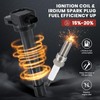 KacuYelin UF602 Ignition Coil Pack & Iridium Spark Plugs Compatible