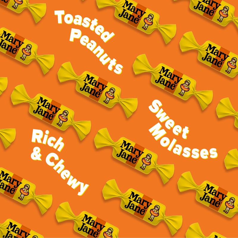 Mary Jane Taffy Candy, 3 Ounce Bag