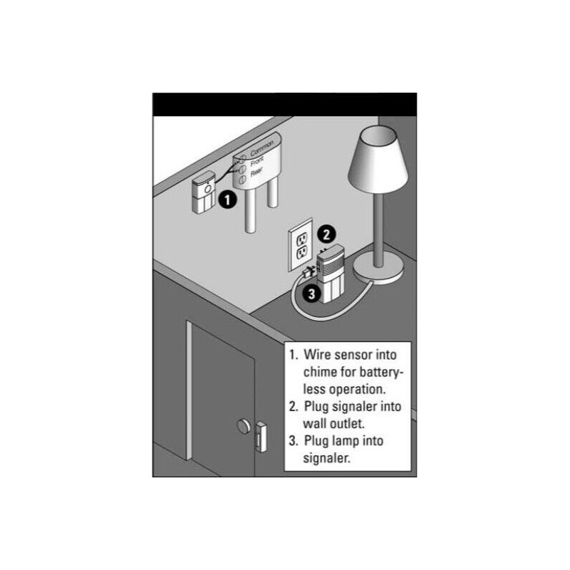 Sonic Alert Traditional System DB100 Doorbell Transmitter with Lamp Flash