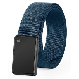 FAIRWIN Belts for Men, Men’s Stretch Nylon Belt with Quick Release Aluminum Buckle for Jeans Pants Shorts